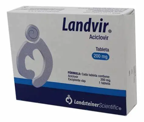 LANDVIR c/25 TABS. 200 MG. Aciclovir 200mg. (Tabs. Orales). NA