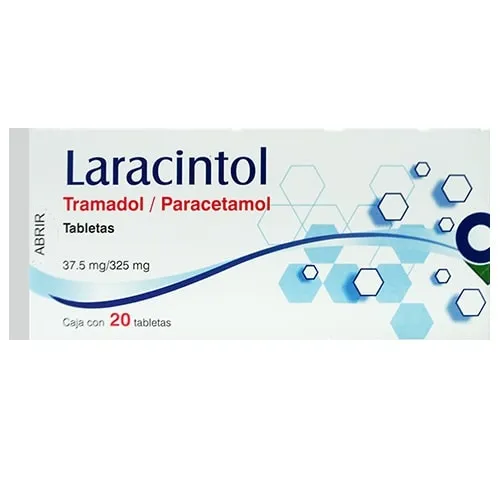 LARACINTOL c/20 TABS. 37.5/325 MG. Tramadol+Paracetamol