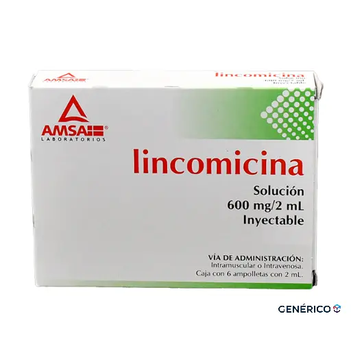 LINCOMICINA (Amsa) Sol. Iny. c/6 AMPTAS. 600 MG/2 ML. NA