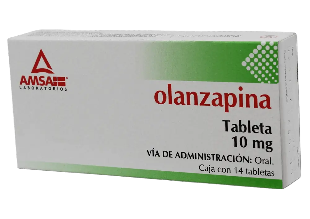 OLANZAPINA (Amsa) c/14 TABS. 10 MG. Olanzapina 10mg. NA