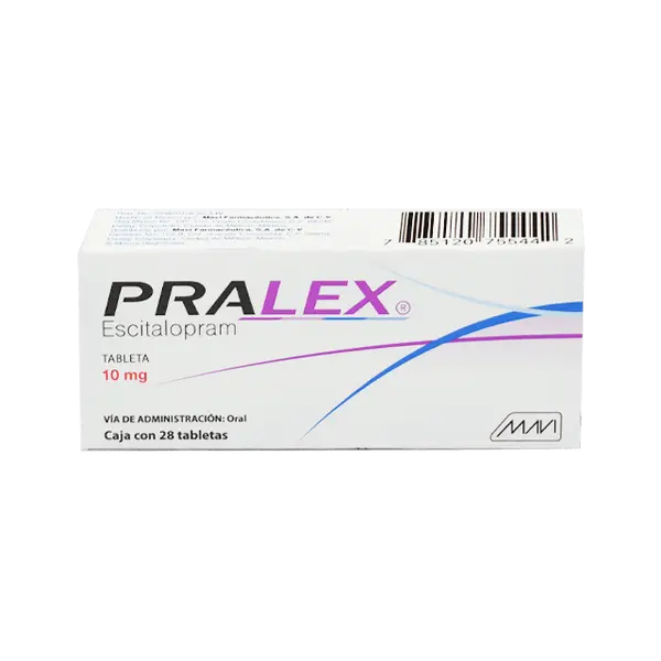 PRALEX c/28 TABS. 10 MG. Escitalopram 10mg.