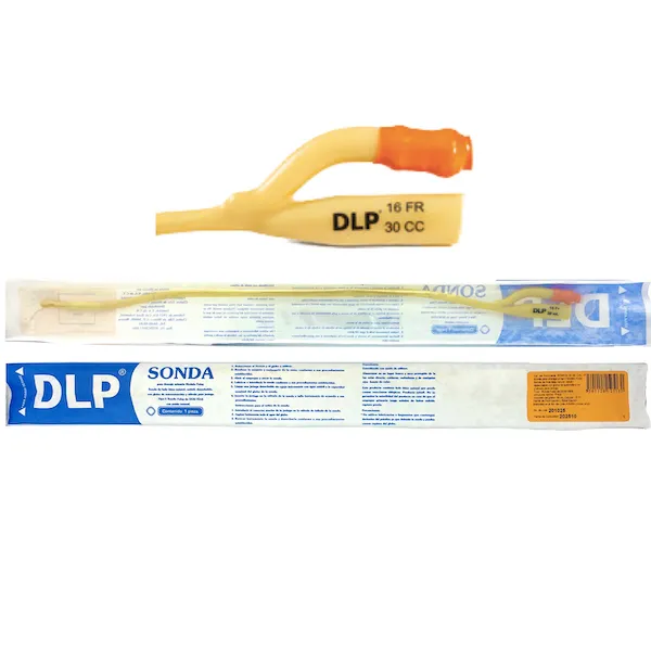 SONDA TIPO FOLEY DE 2 VIAS 100% SILICON CON VALVULA PARA JERINGA ESTERIL Y DESECHABLE PARA DRENAJE URINARIO CON GLOBO DE AUTORRETENCION.16 FR GLOBO 5 CC. c/1 Pza.