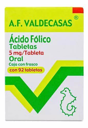 A.F. VALDECASAS c/92 TABS. 5 MG. Ácido Fólico 5.0mg. NA