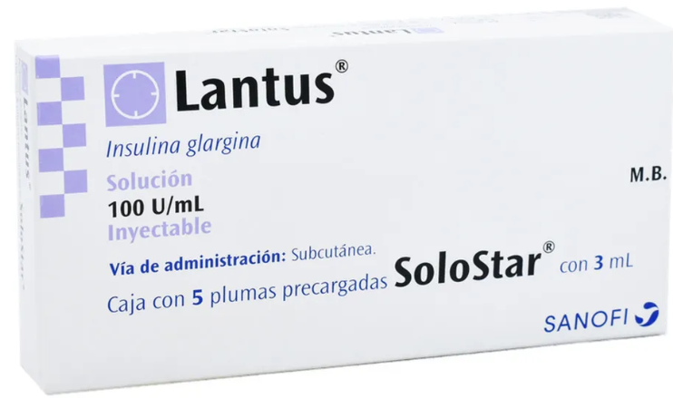 Lantus Solostar 100 UI Solución Inyectable 5 Plumas Precargadas 3 Ml