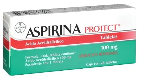 ACIDO ACETILSALICILICO ASPIRINA PROTECT BAYER 100MG 28 TABS BAYER