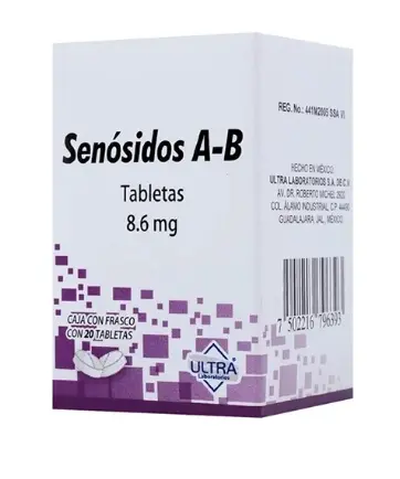 SENOSIDOS A-B 8.6MG C/20 TABLETAS ULTRA 