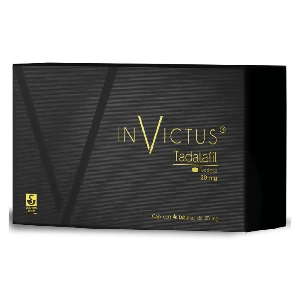 TADALAFIL 20MG C/4 TABLETAS (INVICTUS ) 