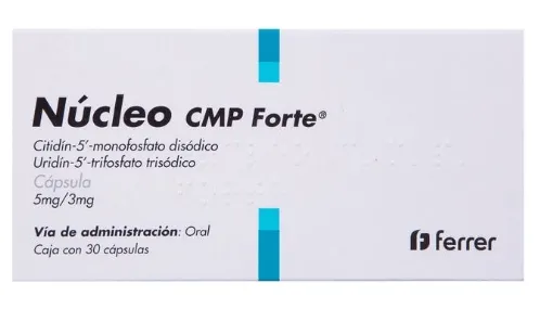 CITIDIN-5 MONOFOSFATO DISODICO. URIDIN-5 TRIFOSFATO TRISODICO 5/3MG C/30 CAPSULAS (NUCLEO CMP FORTE)