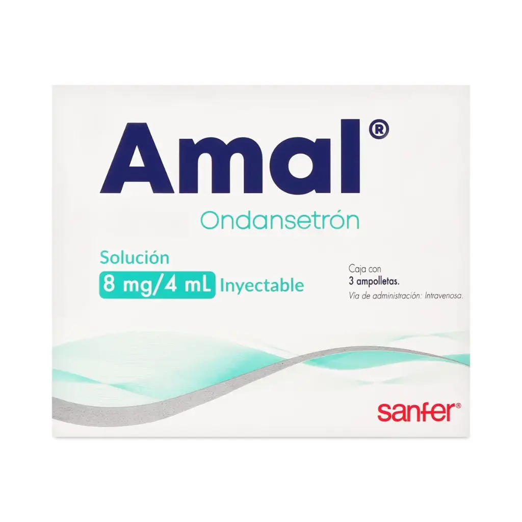 ONDANSETRON SOLUCION INYECTABLE 8MG/4ML C/3 AMPOLLETAS (AMAL) COLLINS