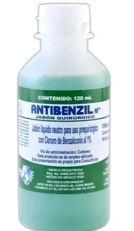 JABON QUIRURGICO 120 ML (ANTIBENZIL NF) 