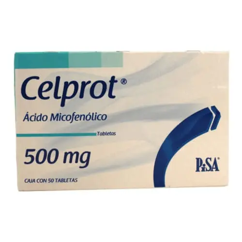 ACIDO MICOFENOLICO 500MG C/50 TABLETAS PISA.