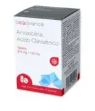 AMOXICILINA ACIDO CLAVULANICO 875/125 MG. C/10 TABLETAS BEADVANCE
