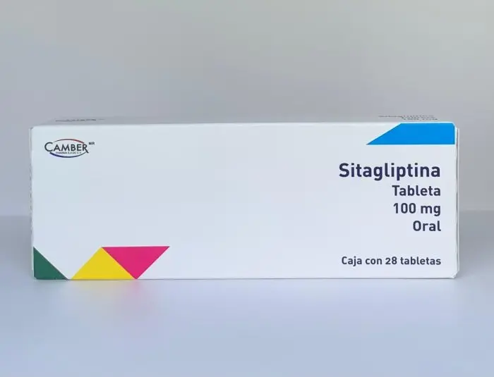 SITAGLIPTINA (Camber) c/28 TABS. 100 MG. Sitagliptina 100mg. NA