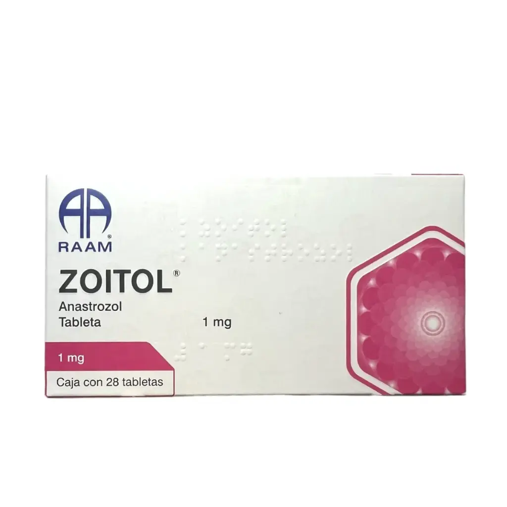 ANASTROZOL TABLETA CADA TABLETA CONTIENE: ANASTROZOL 1 MG ENVASE CON 28 TABLETAS