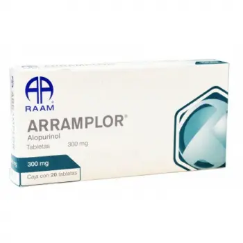 ARRAMPLOR (Alopurinol) c/20 TABS. 300 MG. RAAM