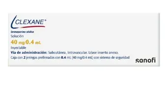 Enoxaparina sódica) 40 Mg Solución Caja Con 10 Jeringas Con 0.4 Ml. 010.000.2154.02.00