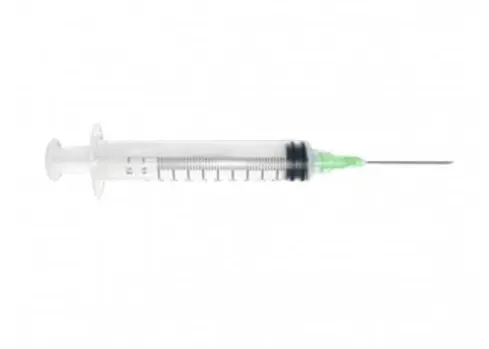 JERINGA 5 mL. (Nipro) c/AGUJA 21Gx32mm. c/1 Pza.  Color verde