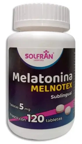 MELNOTEX c/120 TABS. Sublingual 5 MG. Melatonina 5mg. (Sublingual).
