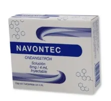 NAVONTEC Sol. Iny. c/3 AMPTAS. 8 MG/4 ML. Ondansetrón 8mg. (Sol. Inyectable).