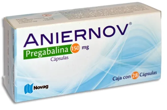ANIERNOV c/28 CAPS. 150 MG. Pregabalina 150mg NA