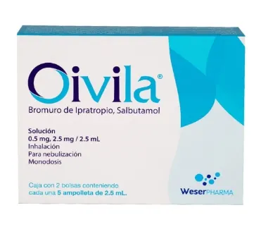 [7501300450364] OIVILA SOL. p/Nebulización c/10 AMPTAS. 0.5-2.5 MG/2.5 ML.
