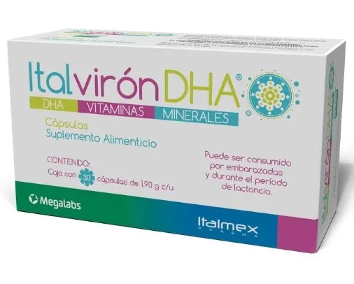 [7501390913121] ITALVIRON DHA SUP ALIM CAPS 30