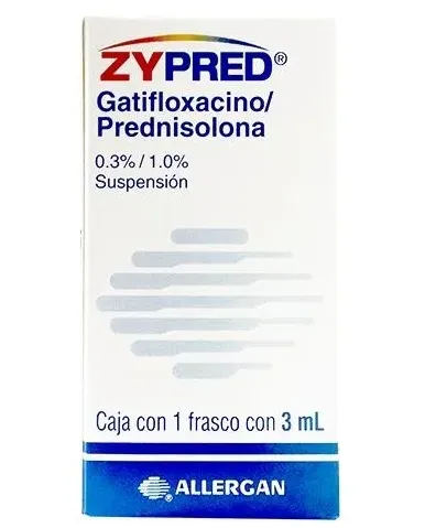 ZYPRED 3 ML 0.3% (GATIFLOXACINO-PREDNISOLONA)