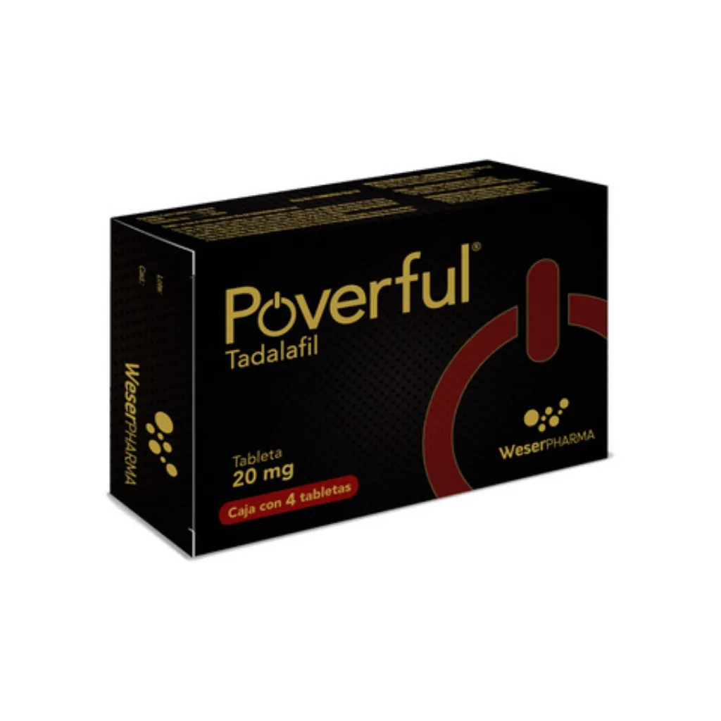 POVERFUL (TADALAFIL) 20 MG 4 TAB