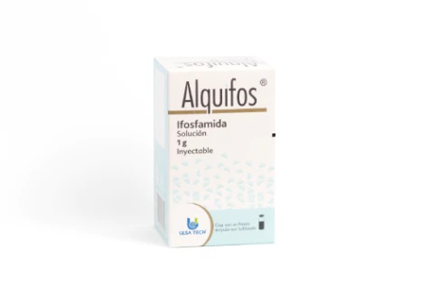 [7506429600355] Alquifos Ifosfamida Solución Inyectable Cada frasco ámpula con polvo o liofilizado contiene: Ifosfamida 1 g. Envase con un frasco ámpula. ULSA TECH