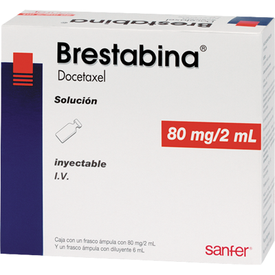 [7501070601119] Brestabina Docetaxel 80Mg/2mL IV Fco Amp. Sanfer SANFER