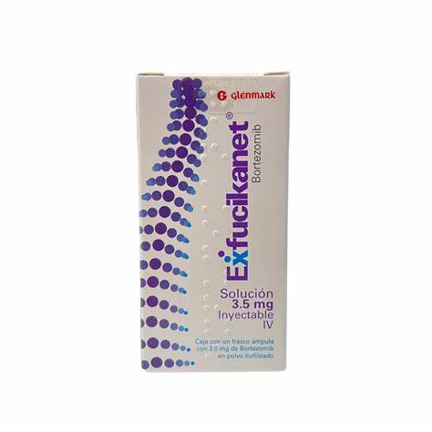 [890491120383] Exfucikanet Bortezomib Solución Inyectable Cada frasco ámpula con liofilizado contiene: Bortezomib 3.5 mg Envase con un frasco ámpula. GLENMARK