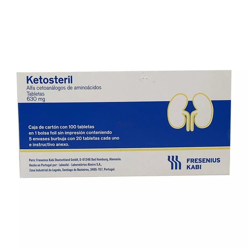 [17501052713226] Ketosteril Alfa Ceto Ami 630Mg C/100 Tab FRESSENIUS KABI 
