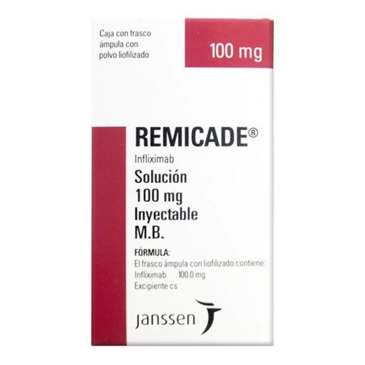 [7501109920464] Remicade Infliximab 100Mg Iny M.B JANSSEN-CILAG