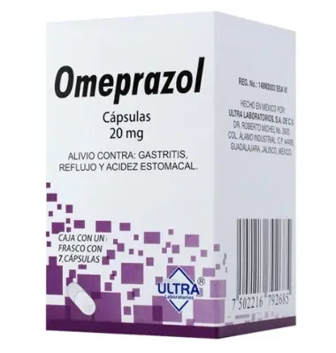 [7502216792685] OMEPRAZOL DE 20 MG CON 7 CAPS (ULTRA)