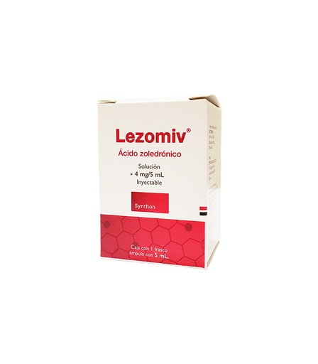 [7502223555082] Lezomiv Acido Zoledronico  4MG/5ML SYNTHON
