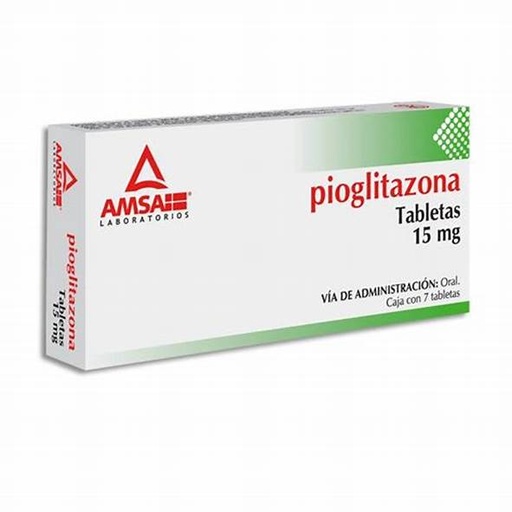 [7501349021211] PIOGLITAZONA (Amsa) c/7 TABS. 15 MG. NA