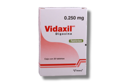 [656599041407] Vidaxil Digoxina 250MCG Tabletas c/20 VICTORY