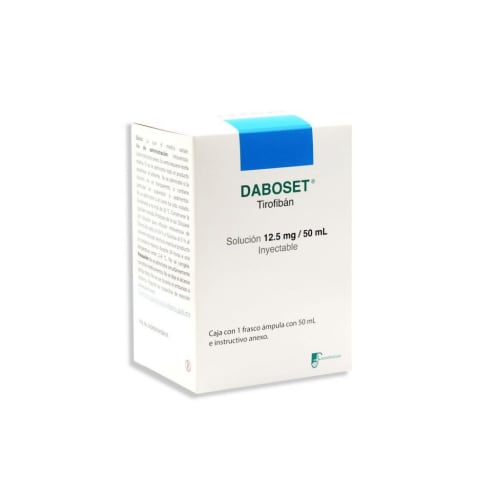 [7531536560360] TIROFIBAN DABOSET Sol. Iny. c/1 FCO. AMP. 12.5 MG/50 ML. FARMADEXTRUM