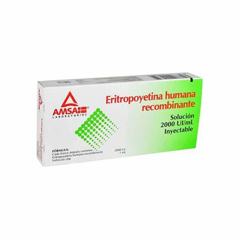 [7501349024854] ERITROPOYETINA HNA. RECBNTE. (Amsa) Sol. Iny. c/6 FCO. AMP. 2000 UI/1 ML. Eritropoyetina 2000 U.I. NA