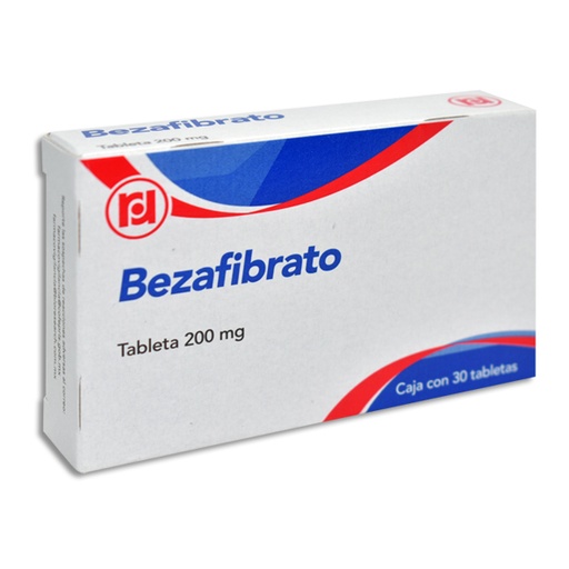 [7501563380149] BEZAFIBRATO (Randall) c/30 TABS. 200 MG. Bezafibrato 200mg. NA