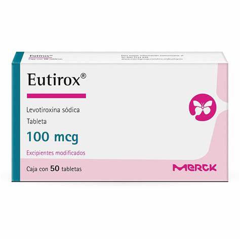 [7501298234601] Eutirox 100 Mcg 50 Tabletas Levotiroxina sódica 100 µg. MERCK
