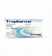 [7503003134268] TROPHARMA c/20 TABS. 500 MG. Eritromicina 500mg. (Tabs. Orales). NA