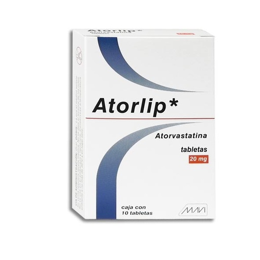 [785120754810] ATORLIP c/10 TABS. 20 MG. Atorvastatina 20mg. NA