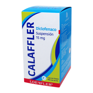 [7502211784180] Calaffler Susp. Diclofenaco Potásico  Gotas Fco. 20 ML. 15 MG/1 ML. LOEFFLER