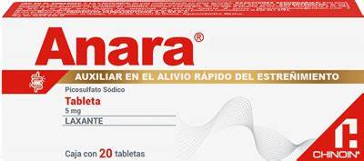 [7501088508929] PICOSULFATO SODICO (Anara) 5 Mg 20 Tabletas