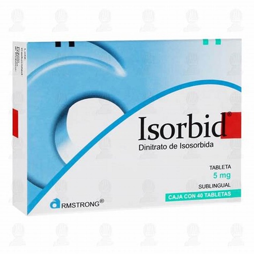 [7501089802958] Dinitrato de isosorbida Isorbid Subling 5 Mg 40 Tabletas ARMSTRONG