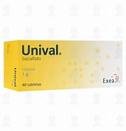 [7501314704040] SUCRALFATO (Unival) 1 G 40 Tabletas