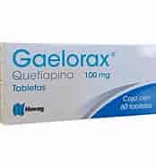 [7501075724684] Quetiapina (GAELORAX) c/60 TABS. 100 MG.