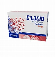 [7502208892355] Ácido Fólico (CILOCID) c/20 TABLETAS 5 MG.