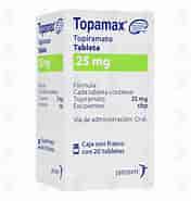 [7501100089122] Topamax 25 Mg 20 Tabletas Topiramato 25 mg. Excipiente, c.b.p. 1 tableta. JANSSEN-CILAG